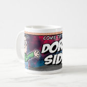 Komm auf die Nerd-Seite Kaffeetasse (Vorderseite Links)