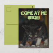 Komm auf mich Bro! Postkarte (Vorne/Hinten)