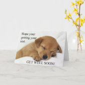 Komm bald! Grußkarte Karte (Gelbe Blume)