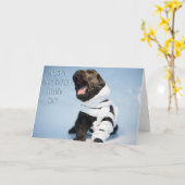 Komm bald gut, Welpe Karte (Gelbe Blume)