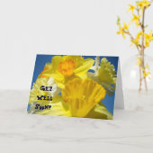 Komm bald! Karten Hellgelbe Blume (Gelbe Blume)