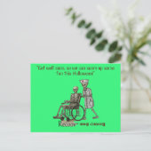 "Komm bald wieder gut, damit wir uns Spaß machen k Postkarte (Stehend Vorderseite)