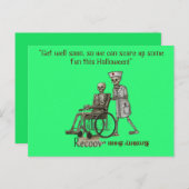 "Komm bald wieder gut, damit wir uns Spaß machen k Postkarte (Vorne/Hinten)