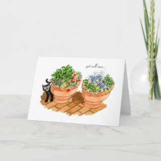 Komm bald wieder, Katze und Kräuter. Karte