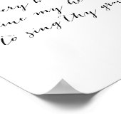 Komm, du Fount jedes Segen tanzt mein Herz zu mir Poster (Ecke)