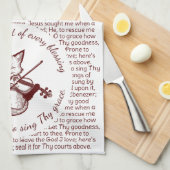 Komm, du Fount ~ Kuh-Fox Geschirrtuch (Viertel Falte)