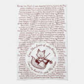 Komm, du Fount ~ Kuh-Fox Geschirrtuch (Vertikal)