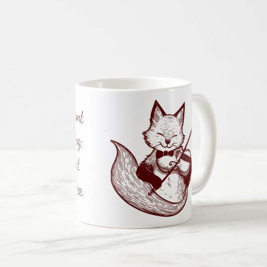 Komm, du Fount ~ Kuh-Fox Kaffeetasse (VorderseiteRechts)