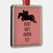 Komm einfach über das Pferd springen Ornament Aus Metall (Rechts)