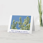 Komm feiern mit uns! Rett-Datum der Verheiratung Ankündigung (Rückseite)