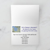 Komm feiern mit uns! Rett-Datum der Verheiratung Ankündigung (Innenseite)