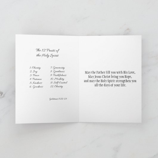 Komm Heiliger Geist Karte (Innenseite)