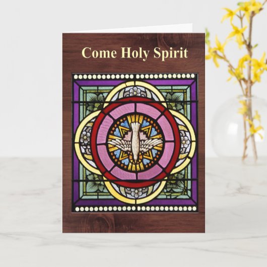 Komm Heiliger Geist Karte (Gelbe Blume)
