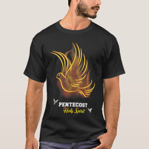 Komm Heiliger Geist Taube Kreuz Christlich Jesus P T-Shirt