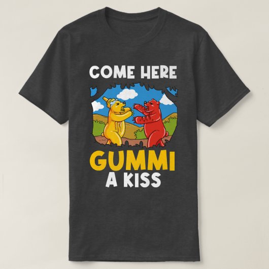 Komm her Gummi ein Kuss Gummy Bären Premium T-Shirt (Design vorne)