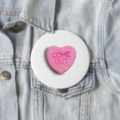 Komm heraus, süsses Herz Button (Beispiel)