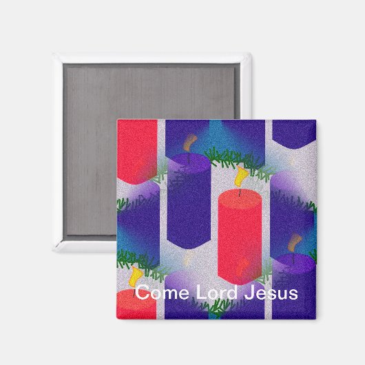 Komm, Herr Jesus Magnet (Vorderseite/Rückseite)