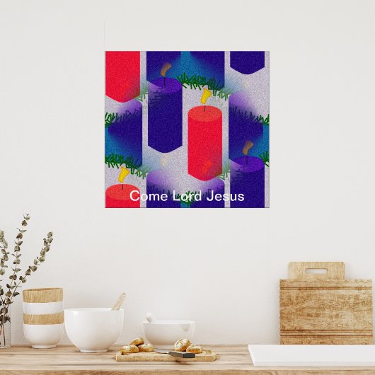 Komm, Herr Jesus Poster (Küche)