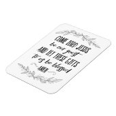 Komm Herr Jesus sein unser Gast Gebet Mauer Kunst Magnet (Linke Seite)