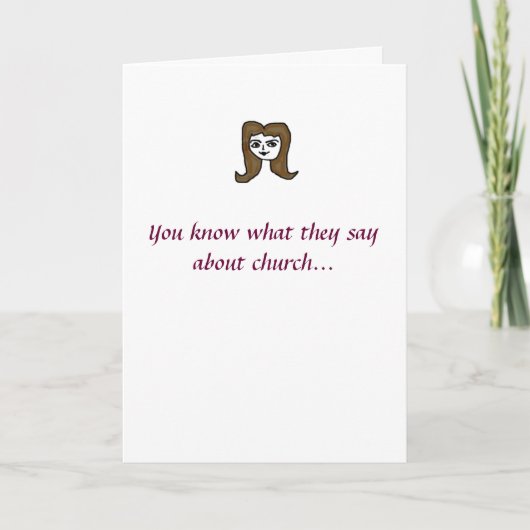 Komm in die Kirche! Karte (Vorderseite)