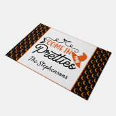 Komm in meine Kostbarkeiten Personalisiertes Hallo Fußmatte (Schrägansicht)