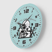 Komm, iss, wiederhole große wanduhr (Winkel)