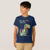 Komm kleine Schwester, ich habe ein paar Dino-Tric T-Shirt (Vorne ganz)