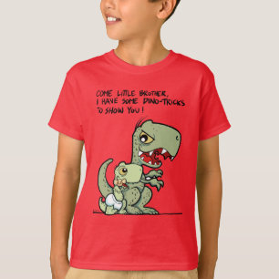 Komm kleiner Bruder Dino-Tricks Geschwister T-Shirt