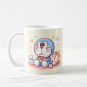 Komm Komm Katze und Doraemon Kaffeetasse (Links)