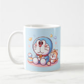 Komm Komm Katze und Doraemon Kaffeetasse (Links)