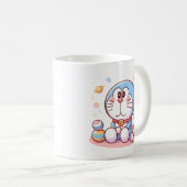 Komm Komm Katze Und Doraemon Kaffeetasse (VorderseiteRechts)