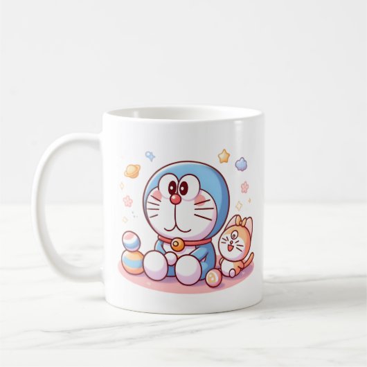 Komm Komm Katze Und Doraemon Kaffeetasse (Links)