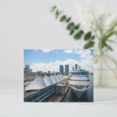 Komm Kreuzfahrt mit mir! Postkarte (Stehend Vorderseite)