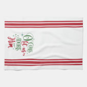 Komm, Lass uns Adore Ihm Geschirrtuch (Horizontal)