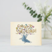 Komm, Lass uns singen zum Herrn Postkarte (Stehend Vorderseite)