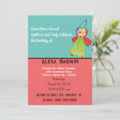 Komm mit Alexa Darwin Clown herum! Einladung (Stehend Vorderseite)