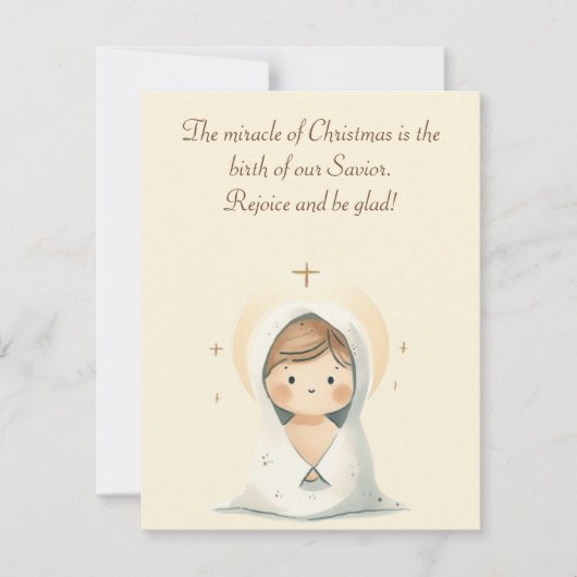 Komm mit Be Glad! Christmas Greeting Card Einladung (Vorderseite)