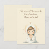 Komm mit Be Glad! Christmas Greeting Card Einladung (Vorne/Hinten)