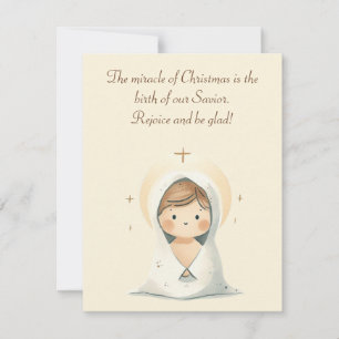 Komm mit Be Glad! Christmas Greeting Card Einladung