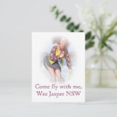 Komm mit mir, Wee Jasper NSW Postkarte (Stehend Vorderseite)