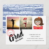 Komm mit uns ins Party! Einladung (Vorne/Hinten)