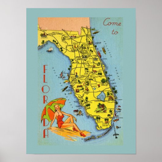 Komm nach Florida! Poster (Vorne)
