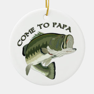 Komm nach Papa Keramik Ornament