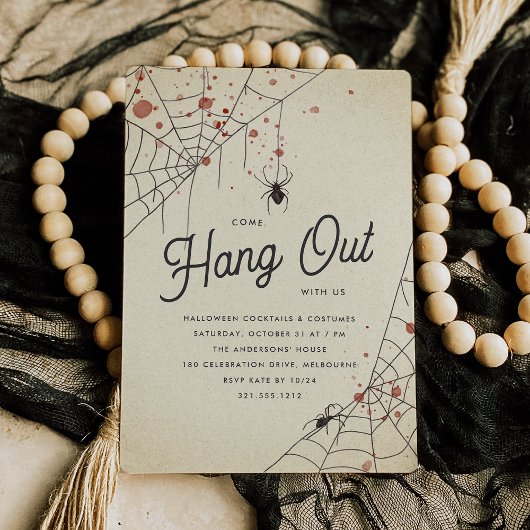 Komm raus mit uns Halloween-Party Einladung