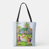 Komm raus und drucke tasche (Rückseite)