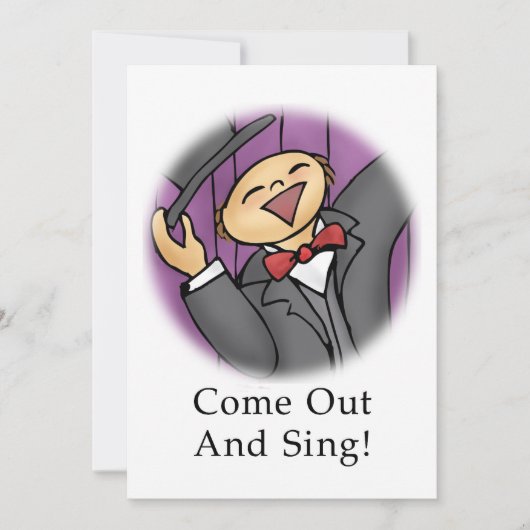 Komm raus und singe! (Vorderseite)