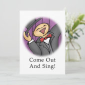 Komm raus und singe! (Stehend Vorderseite)