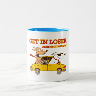 Komm rein Verlierer Zweifarbige Tasse