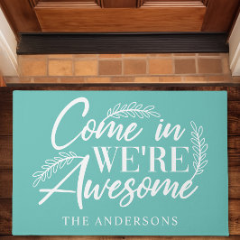 Komm rein, wir sind Phantastisch Aquamarine, lusti Fußmatte