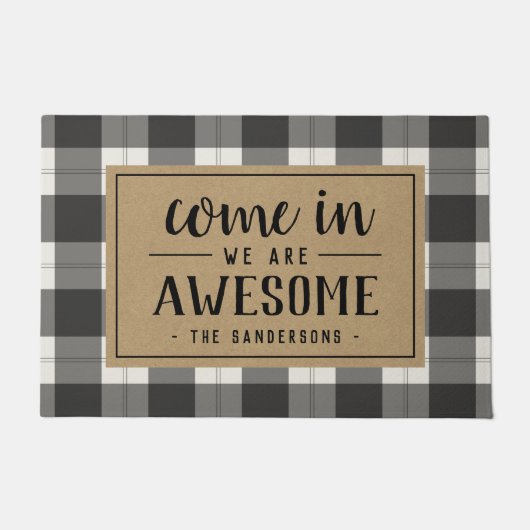 Komm rein, wir sind Phantastisch Personalisiert Fußmatte (Vorderseite)